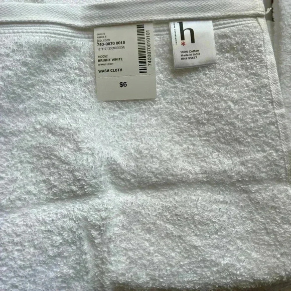 Home Expression White 6 Piece Towel 2 Sets New With Tags Very Good Quality - Picture 4 of 5